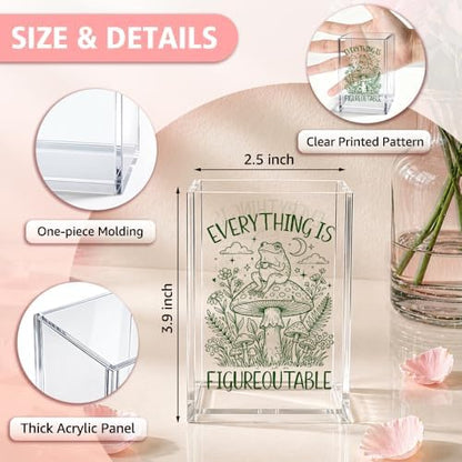 Everything Is Figureoutable Acrylic Pen Holder Cup Gifts For Women