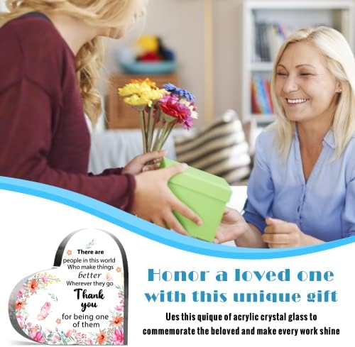 Appreciation Gifts for Women, Acrylic Heart Keepsake,Inspirational
