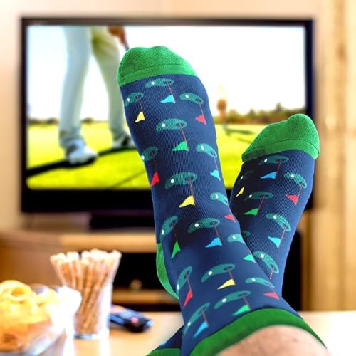 Golf Gifts For Men, Women - Funny Socks for Dad, Grandpa, Boy, Girl