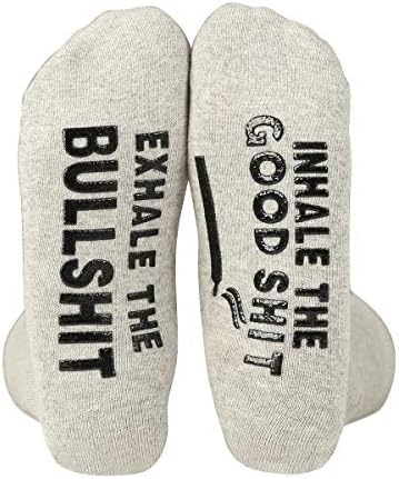 Funny Stoner Socks - Novelty Weed Smoker Gift for Men, Husband