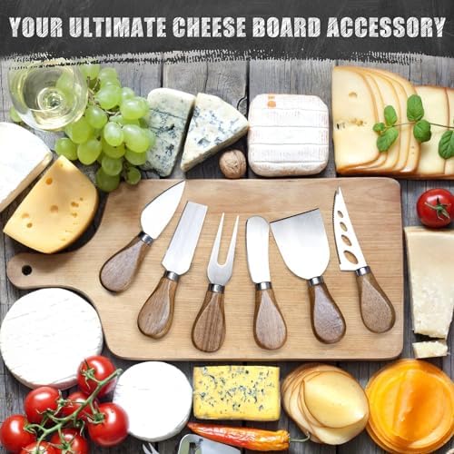 Cheese Knives Set,Stainless Steel Cheese Knife Collection Cheese