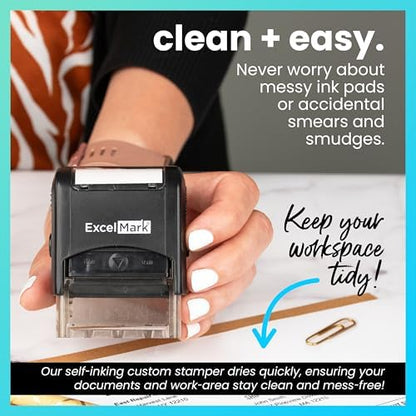 ExcelMark Self-Inking Novelty Message Stamp - Really?! - Red Ink