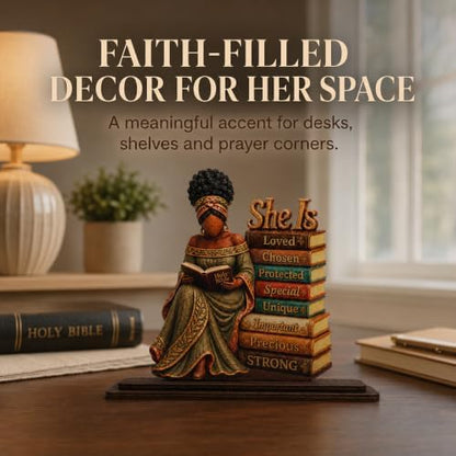 African American Christian Gifts for Women, Black Girl Bible Desk