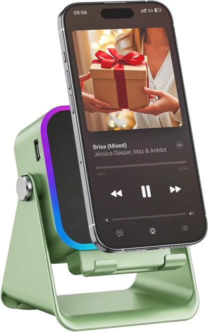 Gifts for Men Tech Gadgets Wireless Induction Speaker with Phone Stand