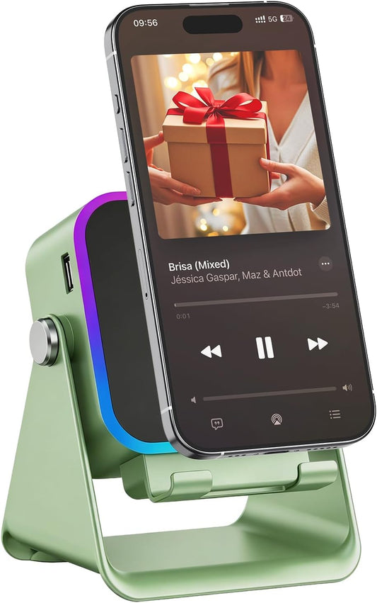 Gifts for Men Tech Gadgets Wireless Induction Speaker with Phone Stand
