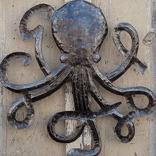 It's Cactus Handcrafted Octopus Sea Wall Hanging Art, Nautical Beach