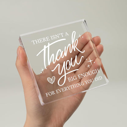 Thank You Gifts for Women Men, Thank You Appreciation Plaque | Appreciation Gifts for Leader Colleague Principal Coworker Daycare Nurse Boss