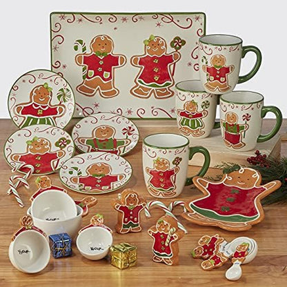 Certified International Holiday Magic Gingerbread Rectangular Serving