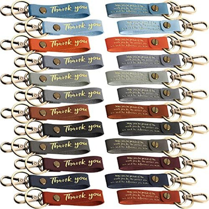 Unittype 12 Pcs Thank You Keychains Bulk, Employee Appreciation Gifts