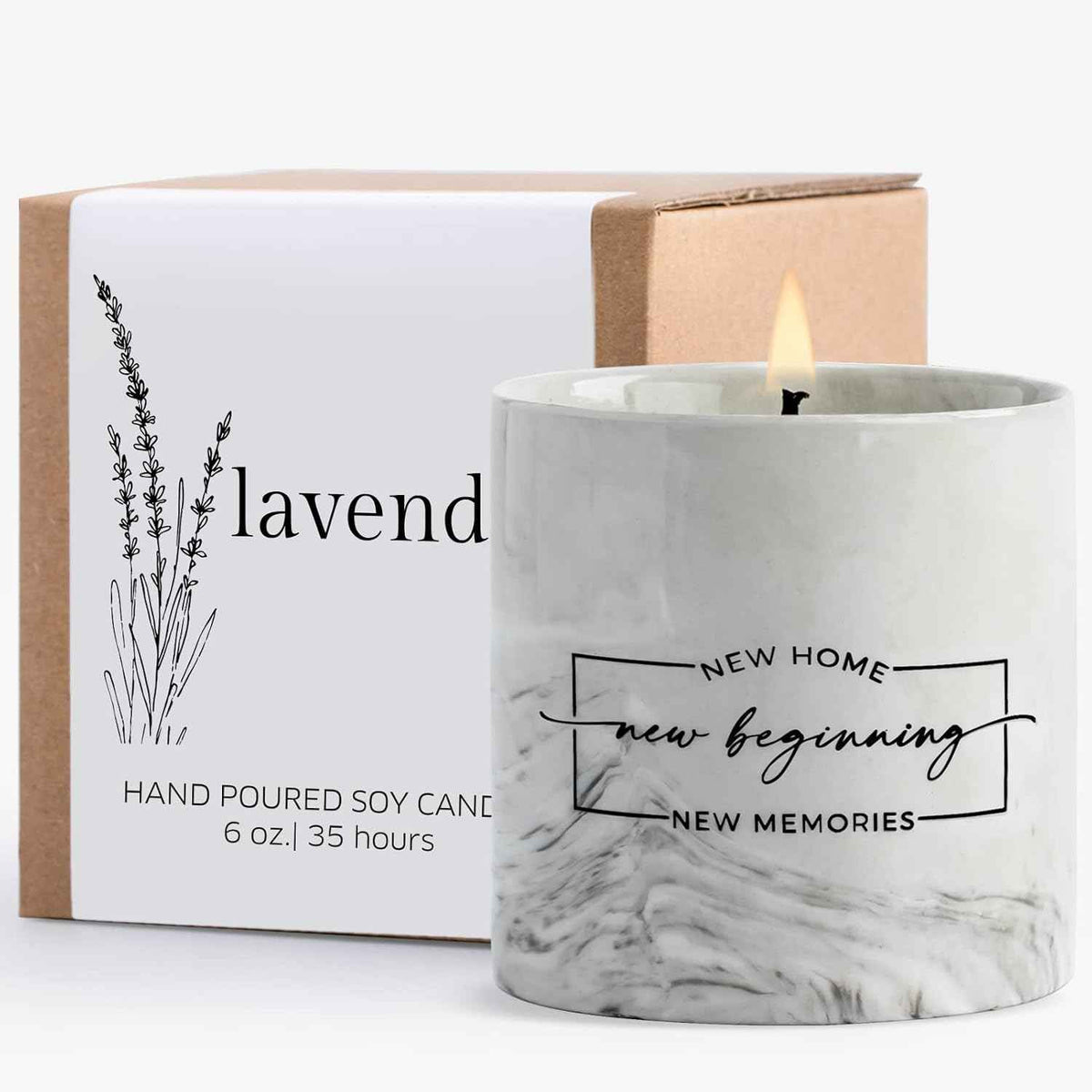 Freejac House Warming Gifts New Home Housewarming Gift for Women Men Friend New Home Gift Ideas New Homeowner Gifts House Warming Decoration Party Decor Porcelain Ceramics Scented Candle