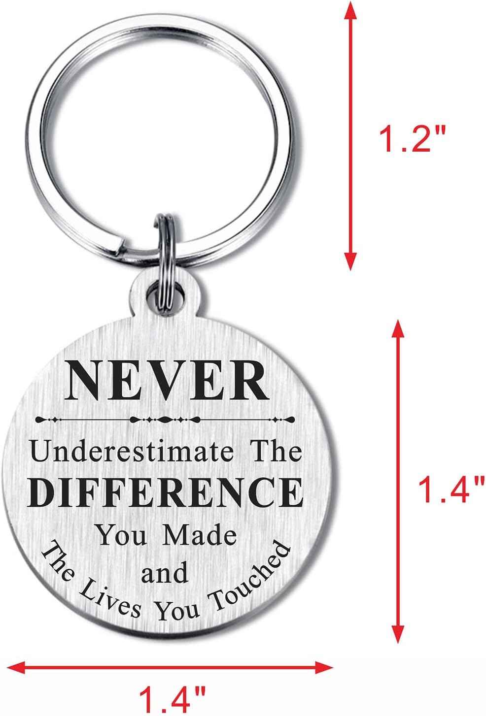 Resdink Coworkers Teacher Staff Appreciation Gifts Keychain, Thank You Gifts for All You Do Gift for Men Women, Co Worker Colleague Leaving farewell Present