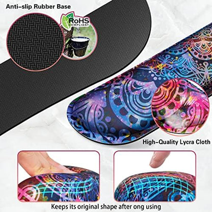 Canjoy Desk Mat with Wrist Rest, Keyboard and Mouse Pad Wrist Support