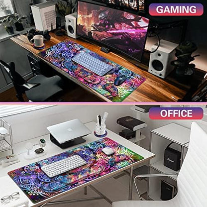 Canjoy Desk Mat with Wrist Rest, Keyboard and Mouse Pad Wrist Support
