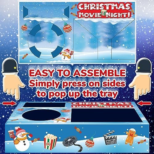 Movie Night Christmas Party Supplies (36ps) - Christmas Movie Snack