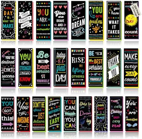 Iconikal 100-Pack Inspirational Motivational Gratitude Appreciation