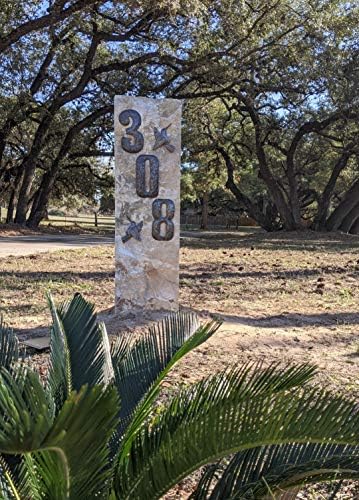 It's Cactus Metal House Numbers, Haiti Recycle Oil Drums, 7.62 Inches