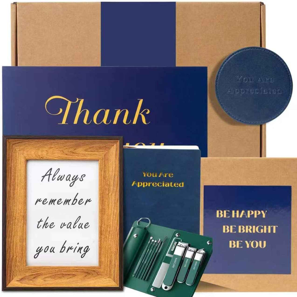Thank You Basket for Coworkers, Bulk Employee Appreciation Gifts for Staff, Mentors, Leaders & Bosses, Difference Maker Gift Box