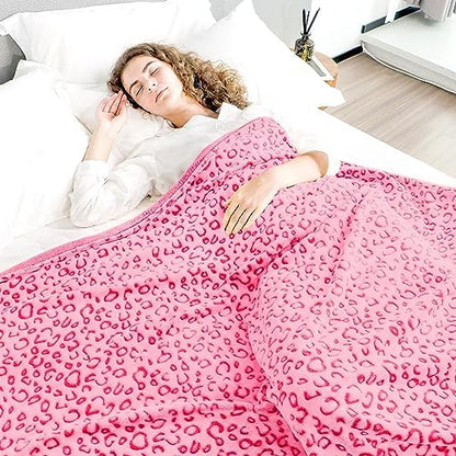 Pink Throw Blanket for Teen Girls Women, Christmas Birthday Gifts for