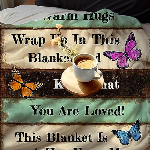 Get Well Gifts for Women Blanket After Surgery Warm Hugs Inspirational