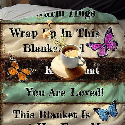 Get Well Gifts for Women Blanket After Surgery Warm Hugs Inspirational