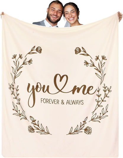Couples Wedding & Anniversary Throw Blanket