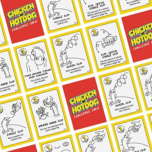 Chicken vs Hotdog Party Game: Flipping Hilarious Board Game, Kids &