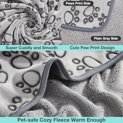 Stuffed® Premium Soft Dog Blanket Washable, 40"x32" Cat Blanket for