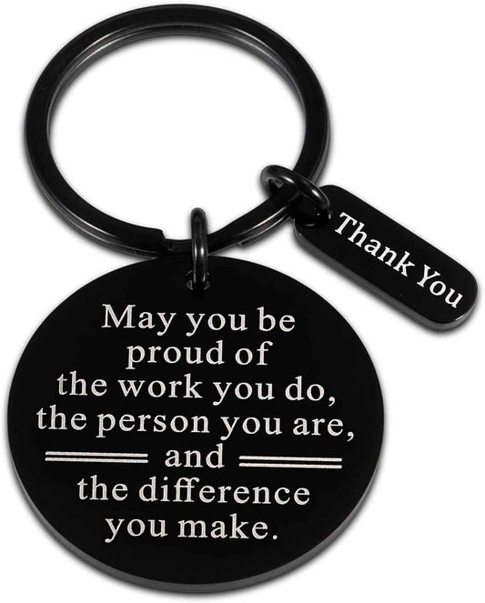 Thank You Gifts for Men Women Keychain, Coworkers Christmas Gifts for Christmas Stocking Stuffers Inspirational Appreciation Gift for Coworker Boss Nurse Teacher Friends Sentimental Gift Ideas Bulk