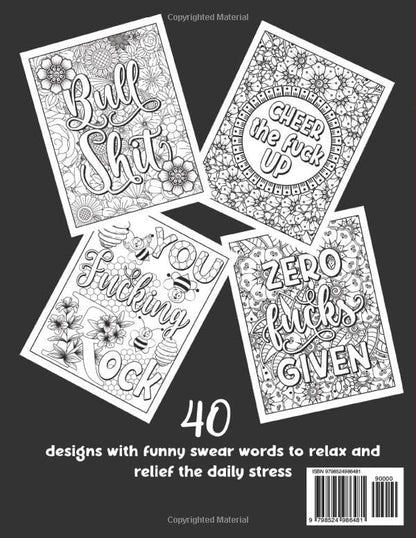 Adult Swear Words Coloring Book: Live, Laugh, Fuck Off: Swear Words