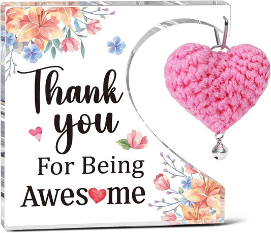 Thank You Gifts For Women Coworkers,Thank You For Being Awesome Appreciatioan Acrylic Plaque Gifts For Employees Boss Colleague