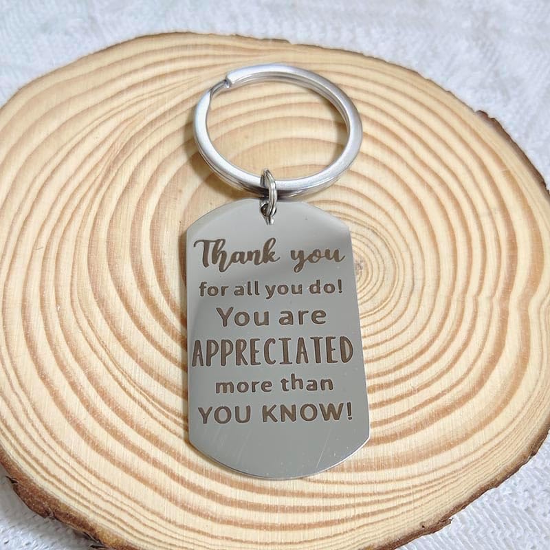 RFTWXHPN Employee Staff Thank You Appreciation Gifts Keychain for Men