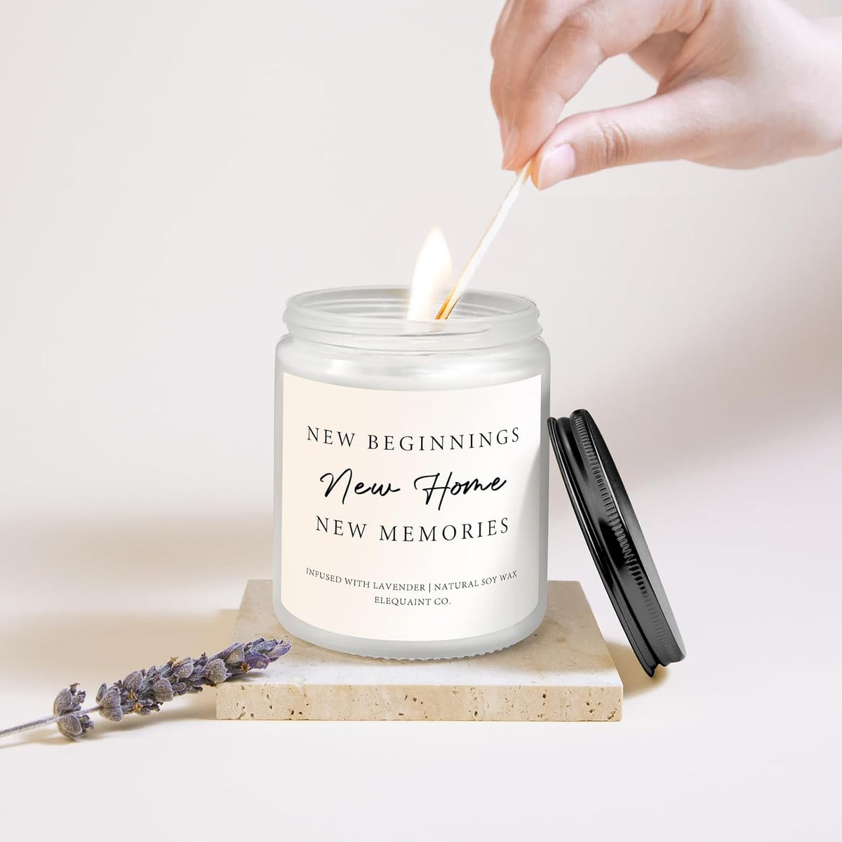 House Warming Gifts New Home, 2026 Perfect Housewarming Gifts for Women Men | Lavender Scented Candle New Homeowner New Home Gift First Apartment House Warming Party Decor Closing Presents for Home Buyer