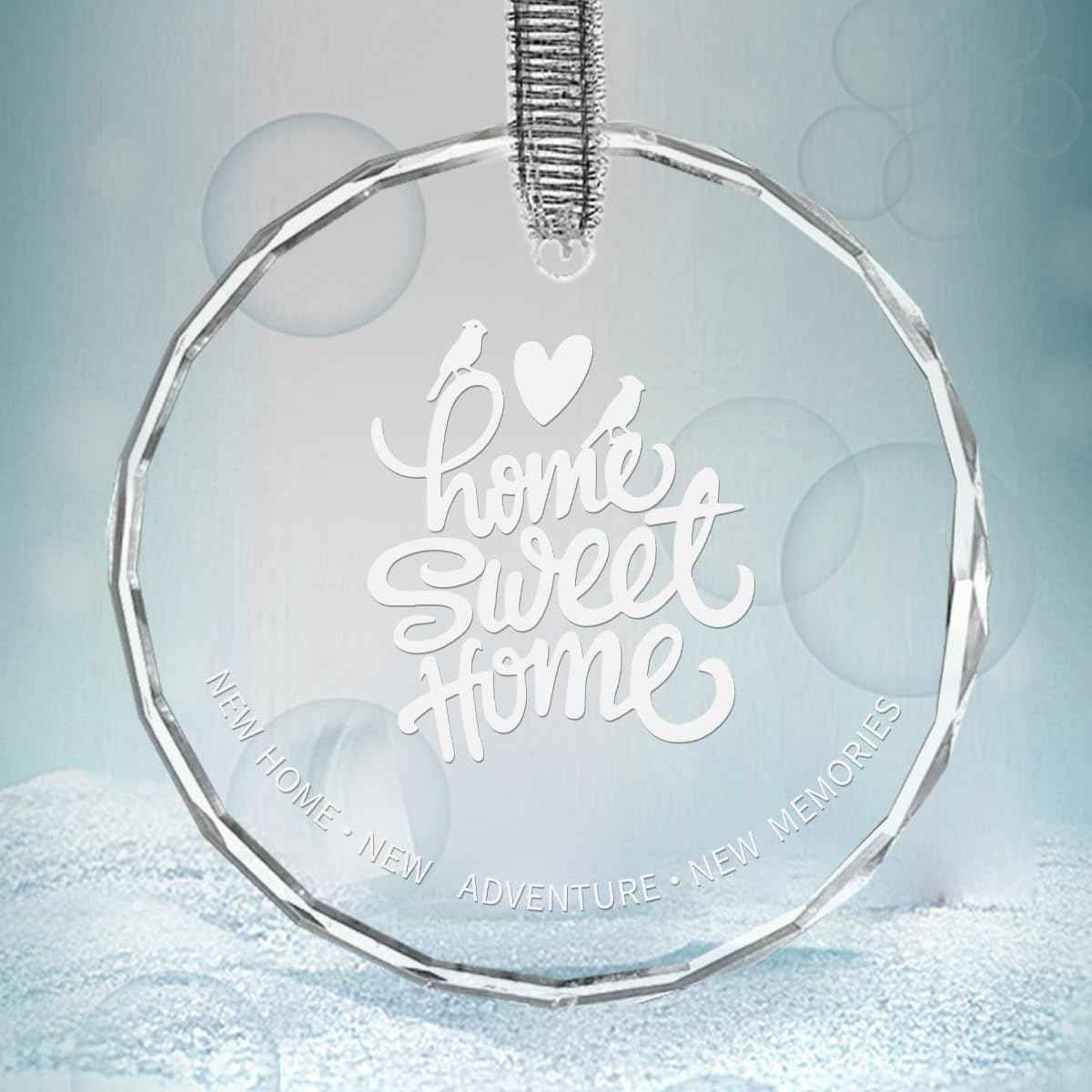 House Warming Gifts New Home- Crystal Ornament New Home with Gift Box, Housewarming Gifts Ideas for New House- in Our New Home Gifts Ideas for New House Decoration (New Home 02)