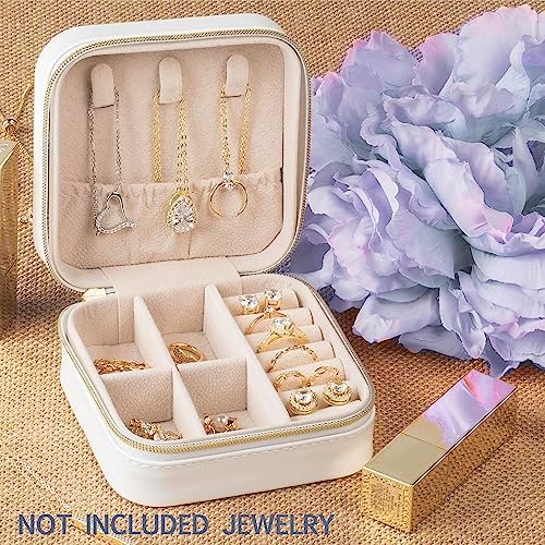 Personalized Initial Travel Jewelry Case, Custom Monogram Bridesmaid