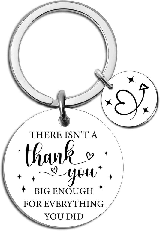 Thank You keychain Thank You Gifts for Women Men Friends Appreciation Gifts | for Women Men Coworkers Small Appreciation Gift for Social Worker Volunteer Administrative Assistant