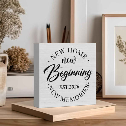 2026 Home Sweet Home Sign Funny Sold Sign for New Homeowners | Housewarming Gift New Home Gifts Ideas Closing Gifts for Home Buyers Women Men Hostess 5 x 5 inch