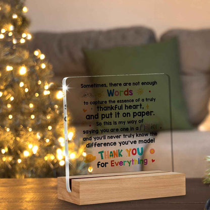 Appreciation Gifts | Thank You Gifts for Coworkers, Friends, Thank You Gift for Women, Men, Desk Decor 4 x 4 Inches