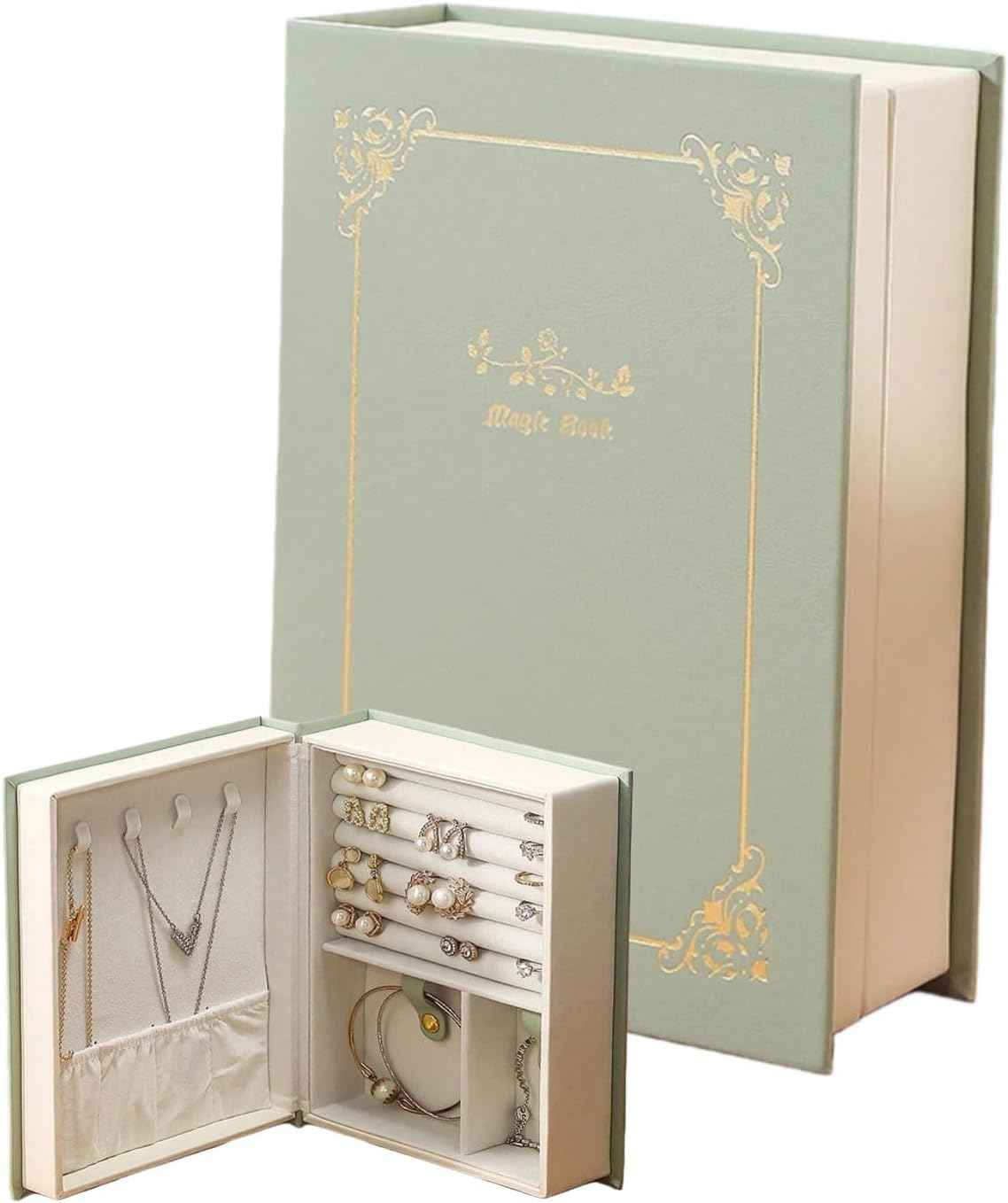 Double-Sided Book Jewelry Organizer