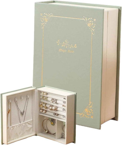 Double-Sided Book Jewelry Organizer
