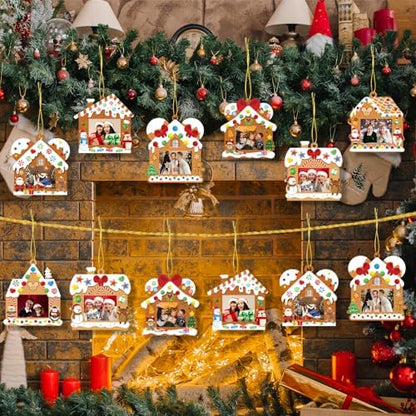 Christmas Craft for Kids, DIY Gingerbread House Picture Frame Kits