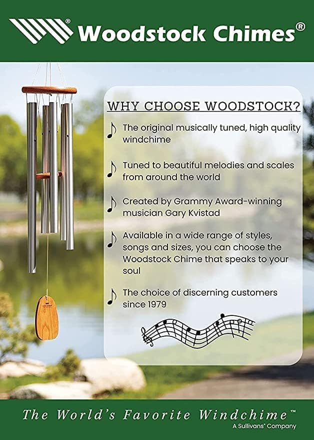 Woodstock Chimes Capiz Waterfall Wind Chime, 40" Patina Green Capiz