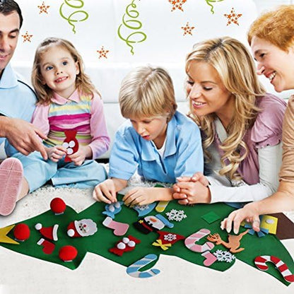 Aytai DIY Felt Christmas Tree for Toddlers, Hanging Christmas