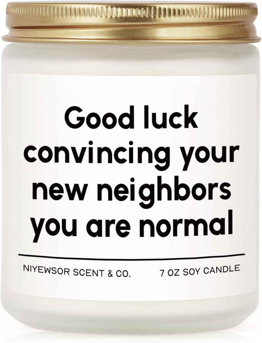 House Warming Gifts New Home, Funny Housewarming Candle | Housewarming Gifts, New Home Gift Ideas, New House/ First Apartment Essentials, Closing Gifts for Home Buyers, Handmade, 7oz