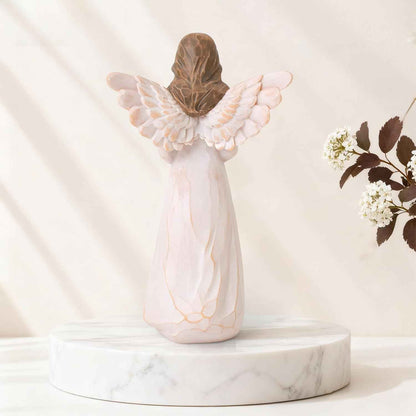 Housewarming Gifts New Home, Angel with House Figurines Hand-Painted | House warming Gifts Ideas for Women, Men, Couple, First Time Home Buyers, Homeowners