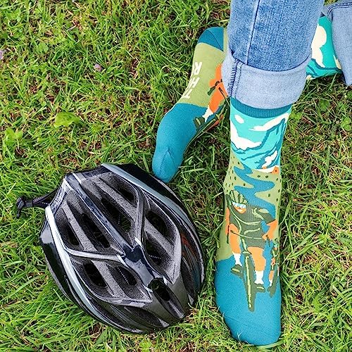 Lavley Bike Socks Funny Gifts for Cyclists and Bicycle Lovers Men and