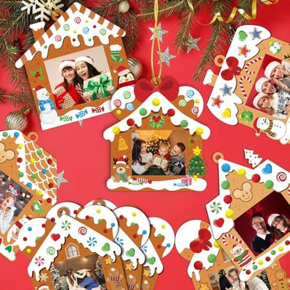 Christmas Craft for Kids, DIY Gingerbread House Picture Frame Kits