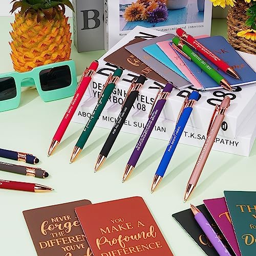 48 Pcs Thank You Gifts Bulk Motivational Pens Inspirational Notepads