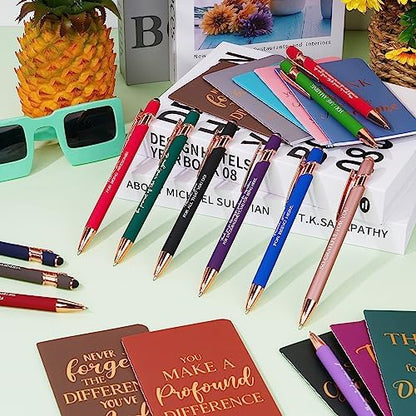 48 Pcs Thank You Gifts Bulk Motivational Pens Inspirational Notepads