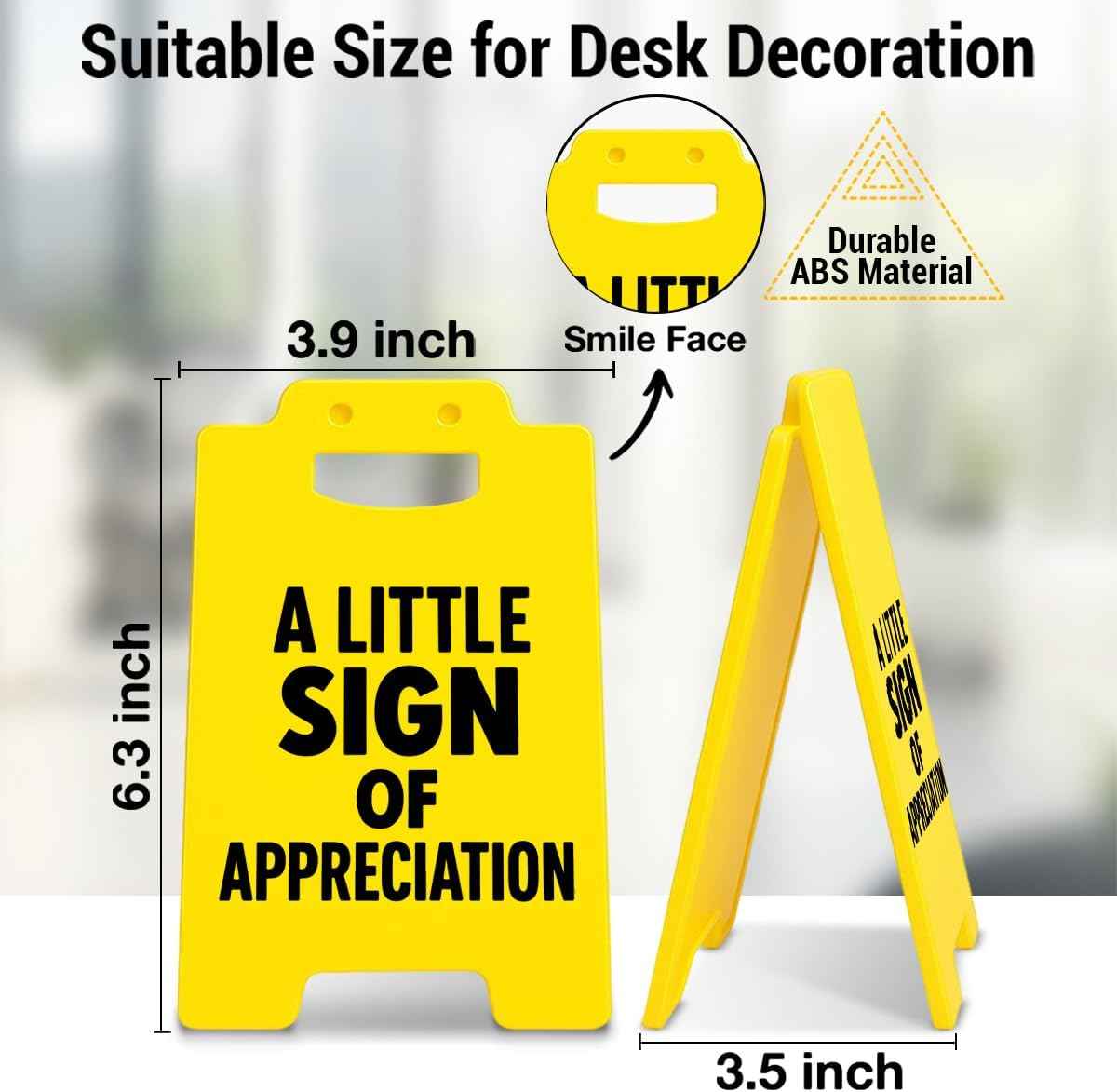 Appreciation Gifts for Employee Coworker Team Thank You Gifts for Women | Thank You Little Appreciation Desk Decor Sign for Office Gifts for Coworkers Employees Women