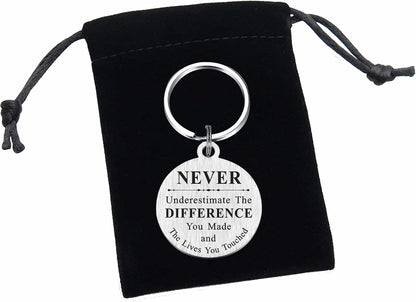 Resdink Coworkers Teacher Staff Appreciation Gifts Keychain, Thank You Gifts for All You Do Gift for Men Women, Co Worker Colleague Leaving farewell Present